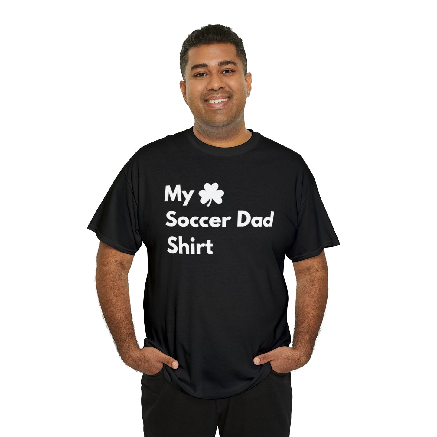 My Lucky Soccer Dad Shirt Heavy Cotton Tee