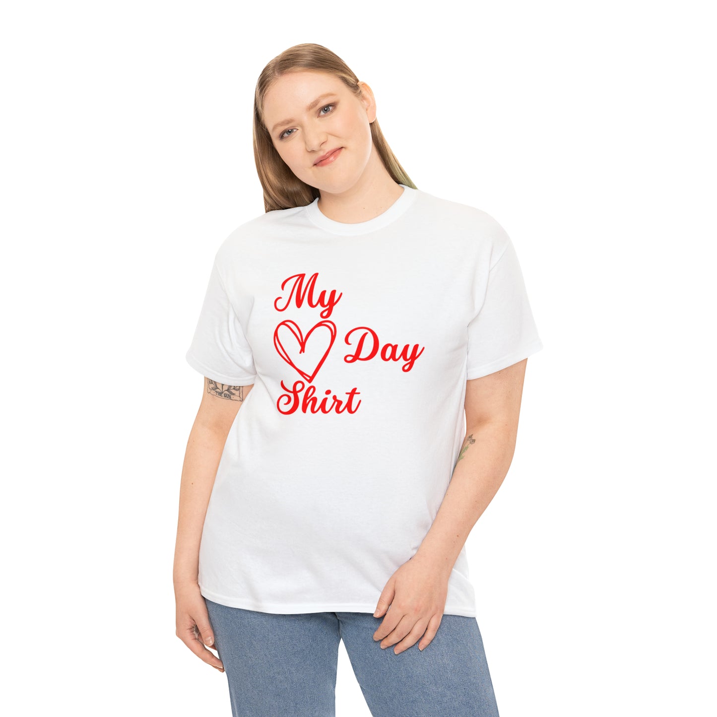 My Heart Day Shirt Heavy Cotton Tee