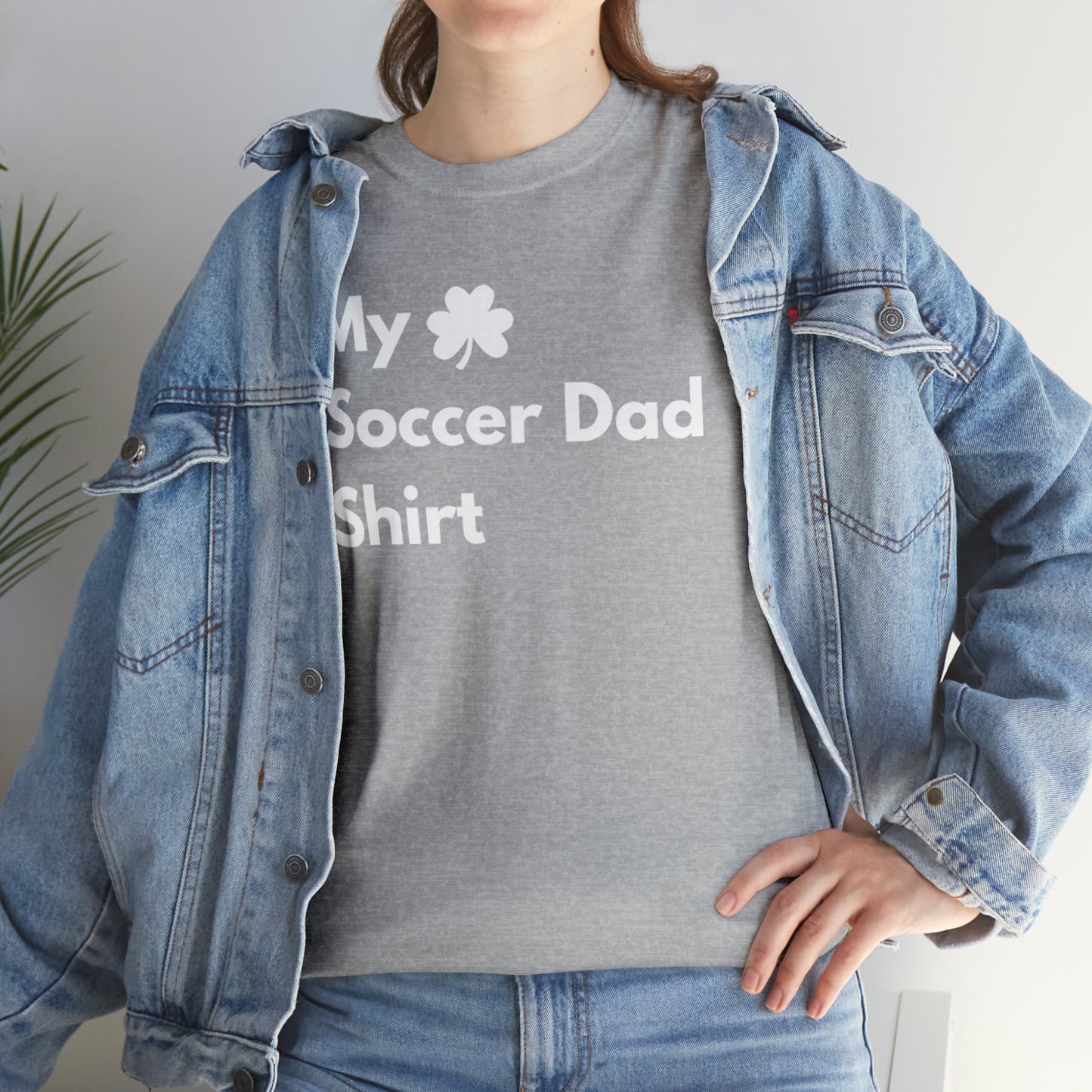 My Lucky Soccer Dad Shirt Heavy Cotton Tee