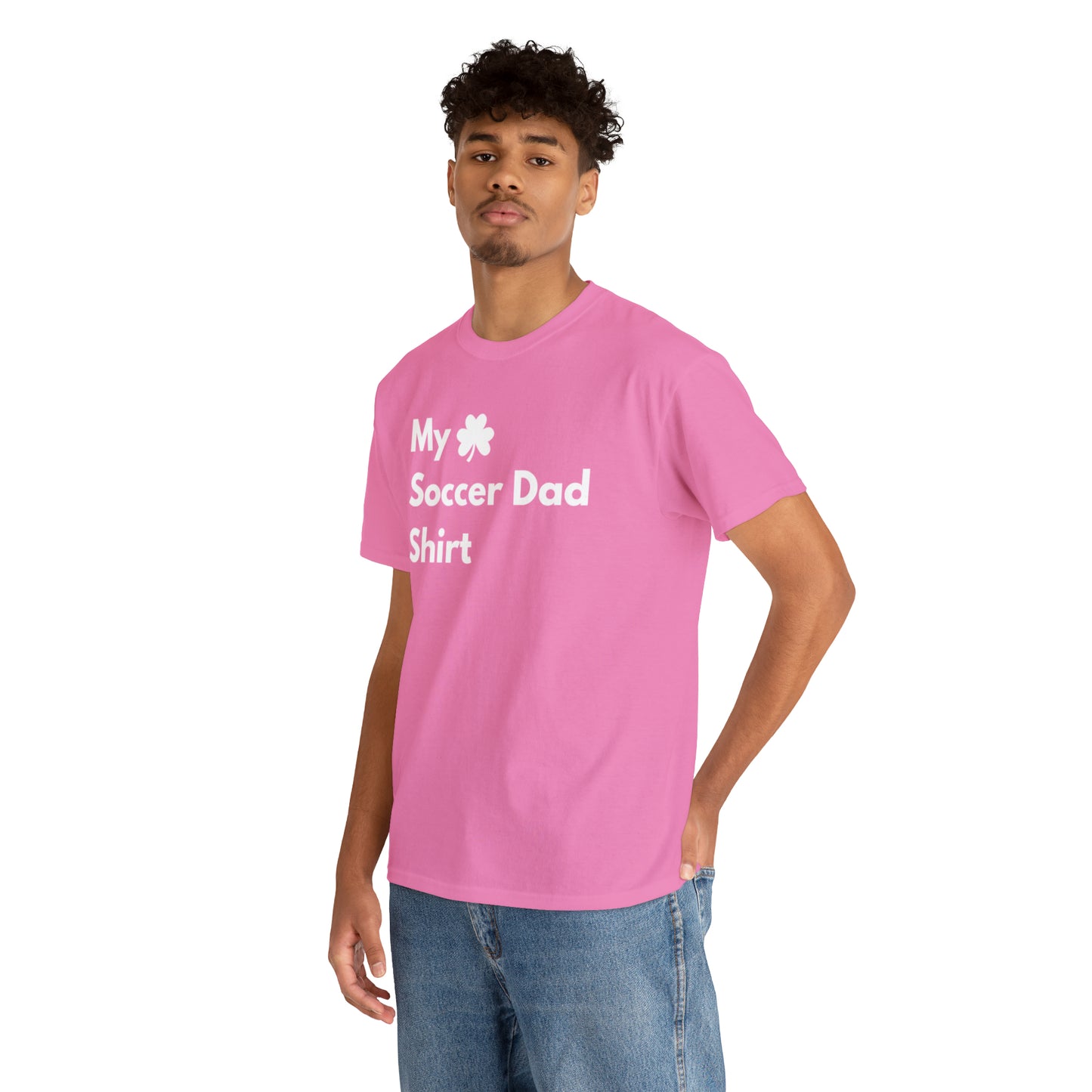 My Lucky Soccer Dad Shirt Heavy Cotton Tee