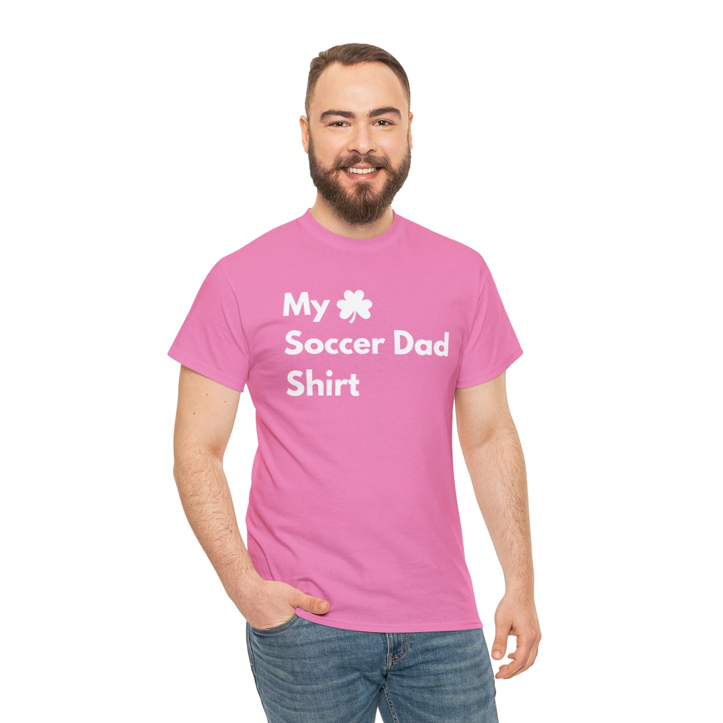 My Lucky Soccer Dad Shirt Heavy Cotton Tee