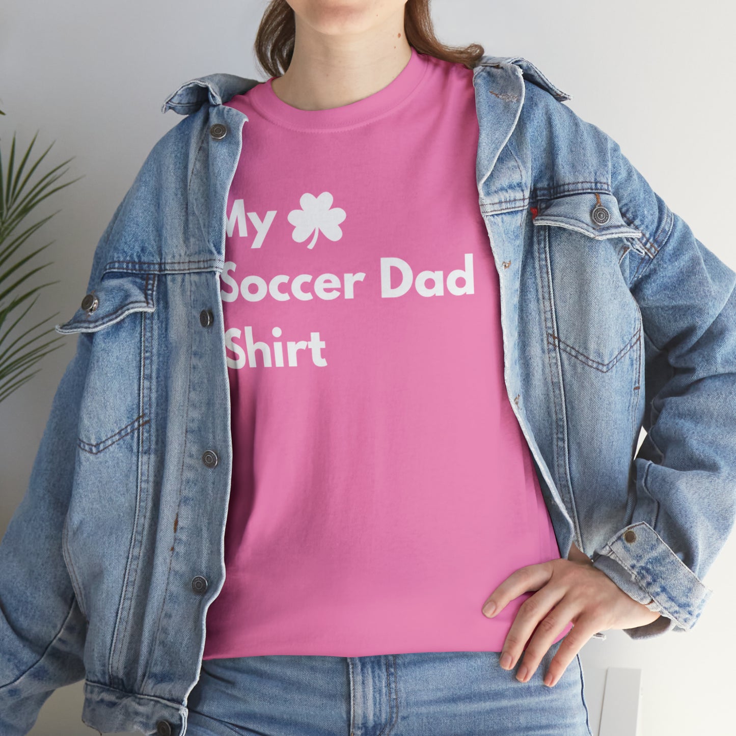My Lucky Soccer Dad Shirt Heavy Cotton Tee