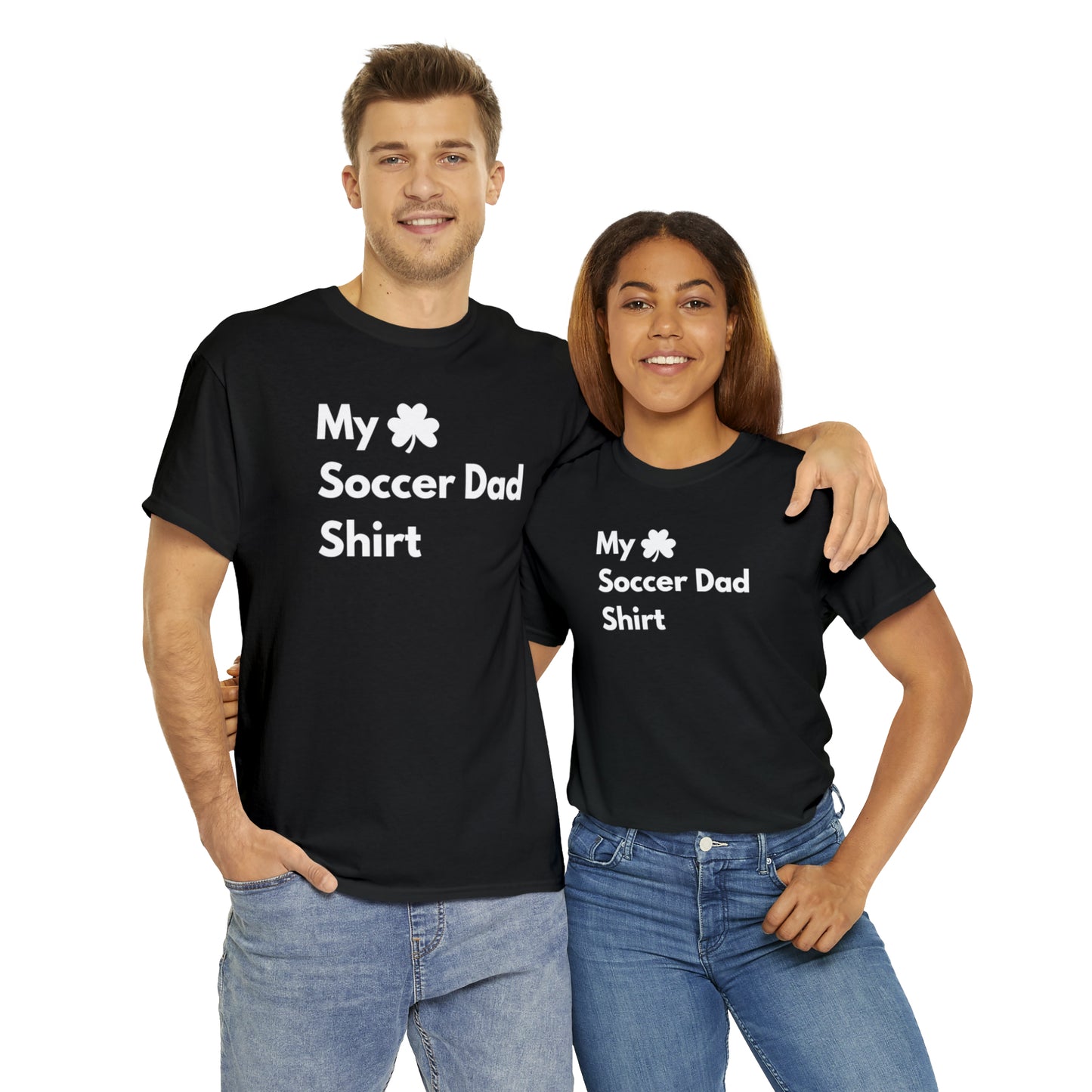 My Lucky Soccer Dad Shirt Heavy Cotton Tee