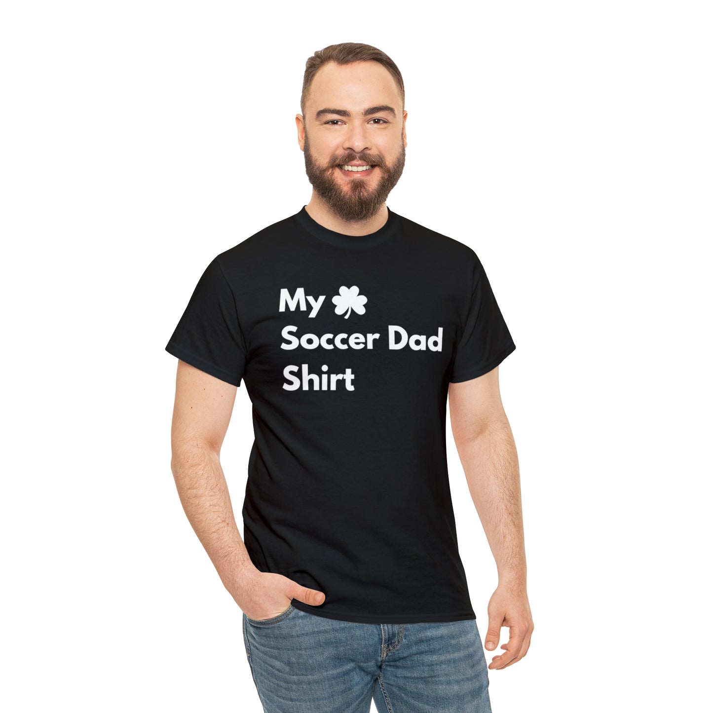 My Lucky Soccer Dad Shirt Heavy Cotton Tee