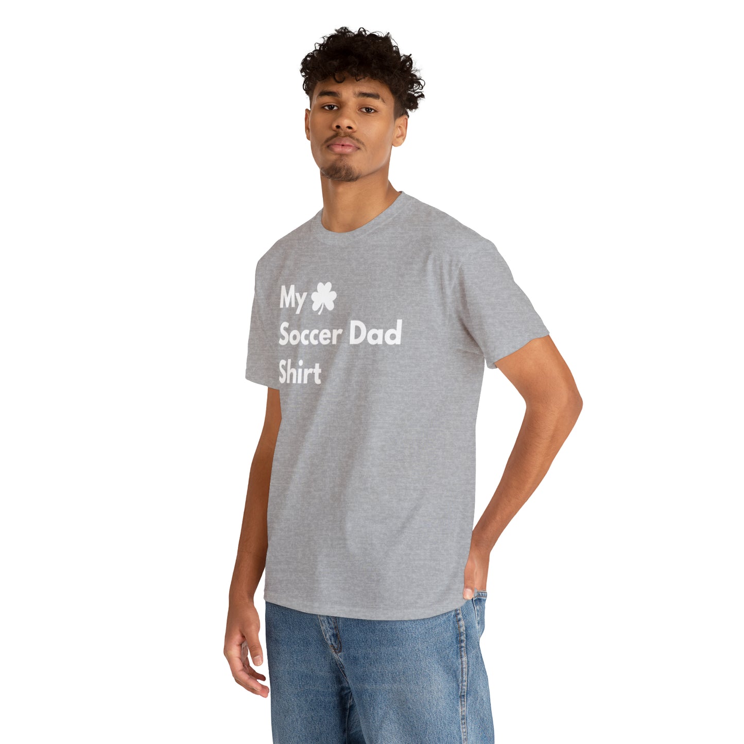 My Lucky Soccer Dad Shirt Heavy Cotton Tee
