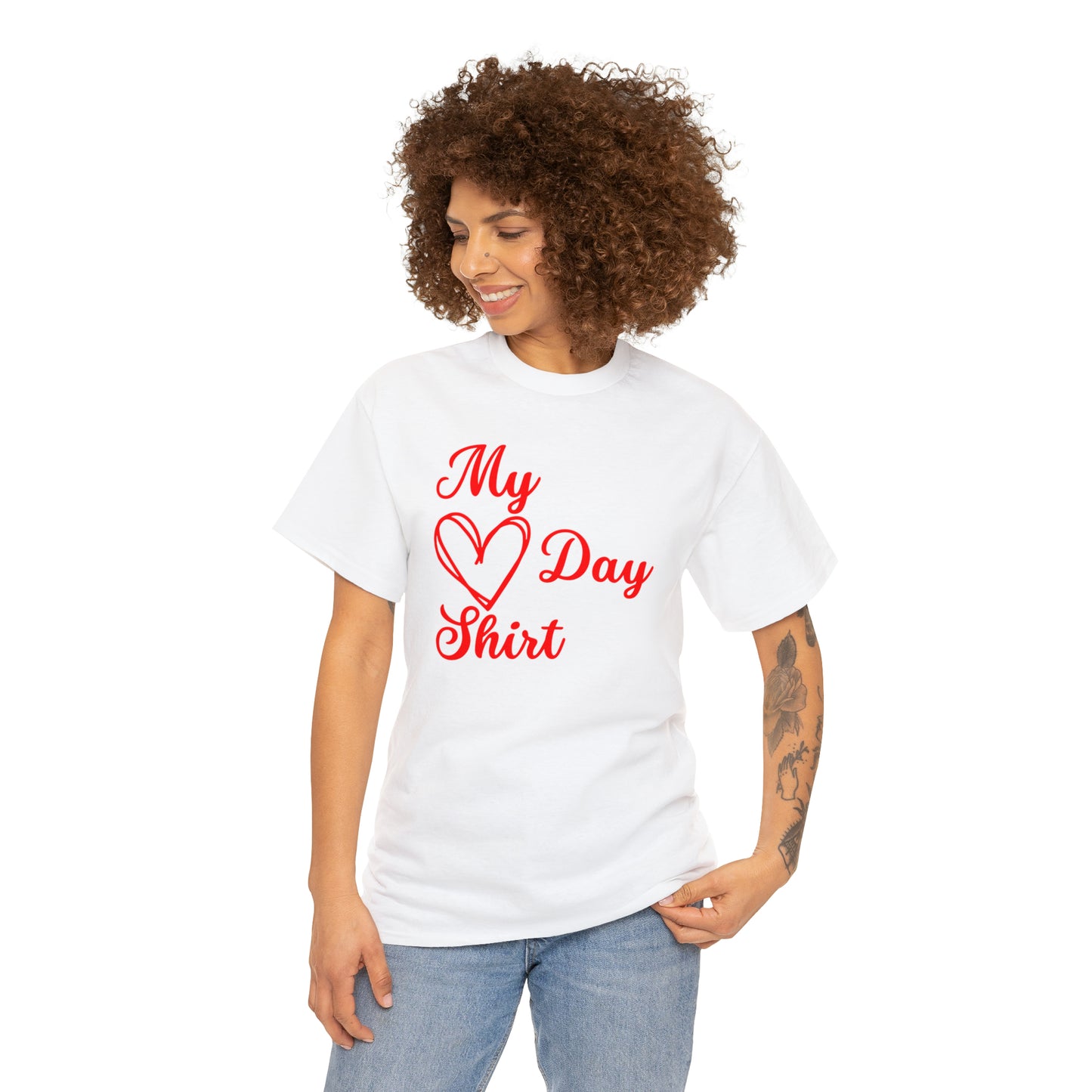 My Heart Day Shirt Heavy Cotton Tee