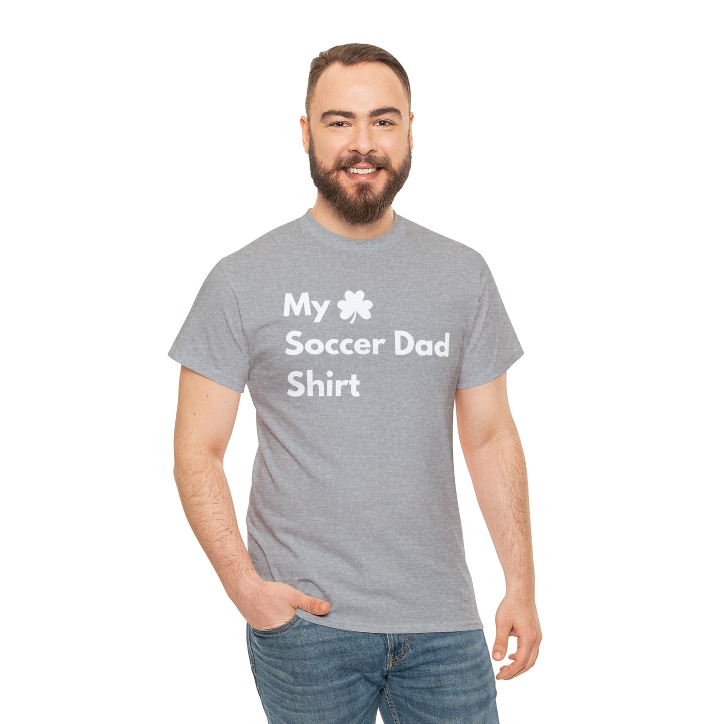 My Lucky Soccer Dad Shirt Heavy Cotton Tee