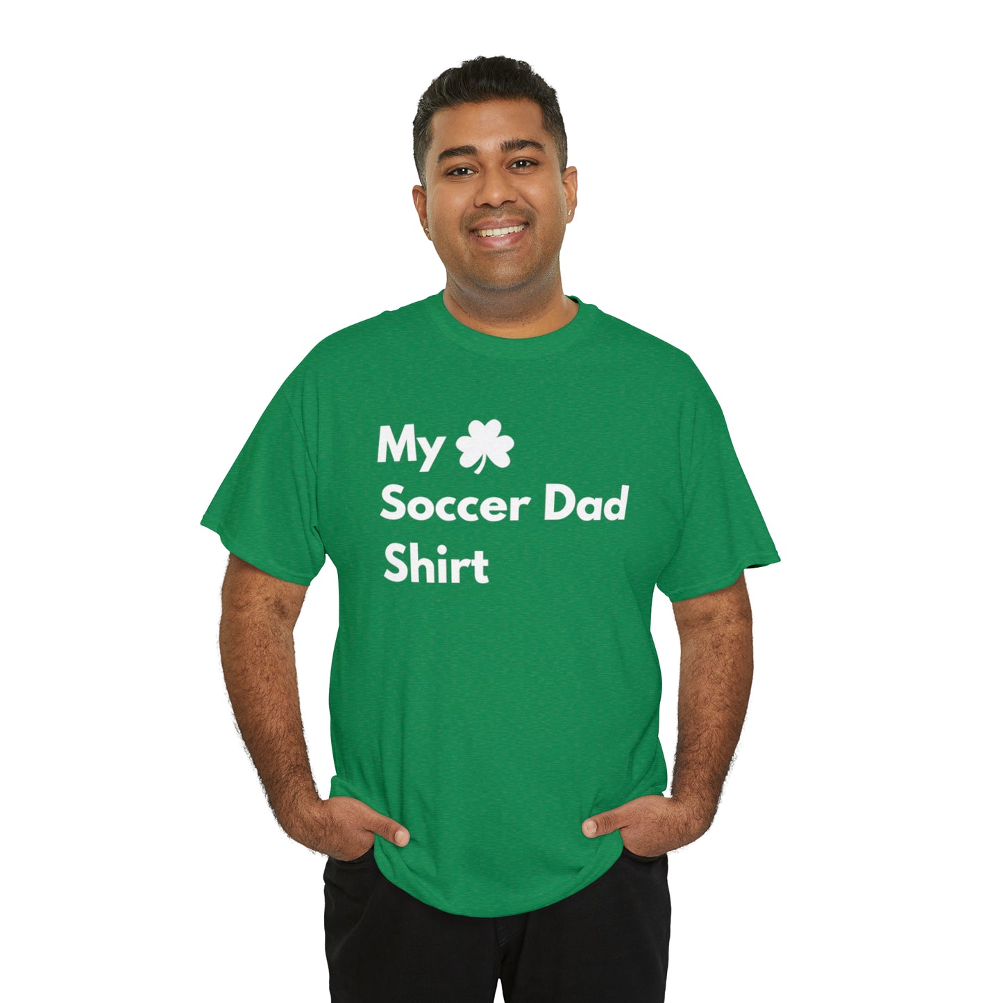 My Lucky Soccer Dad Shirt Heavy Cotton Tee
