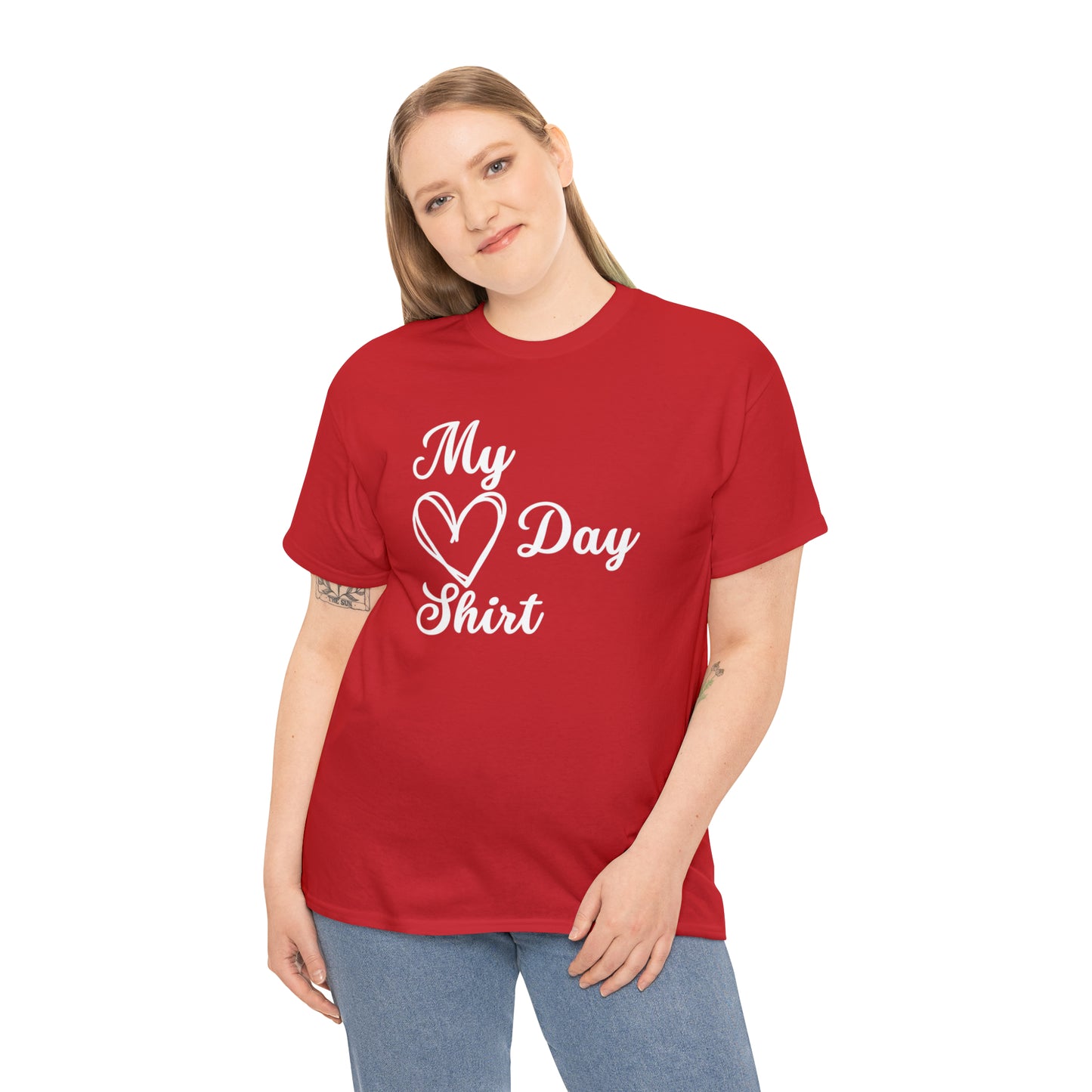 My Heart Day Shirt Heavy Cotton Tee