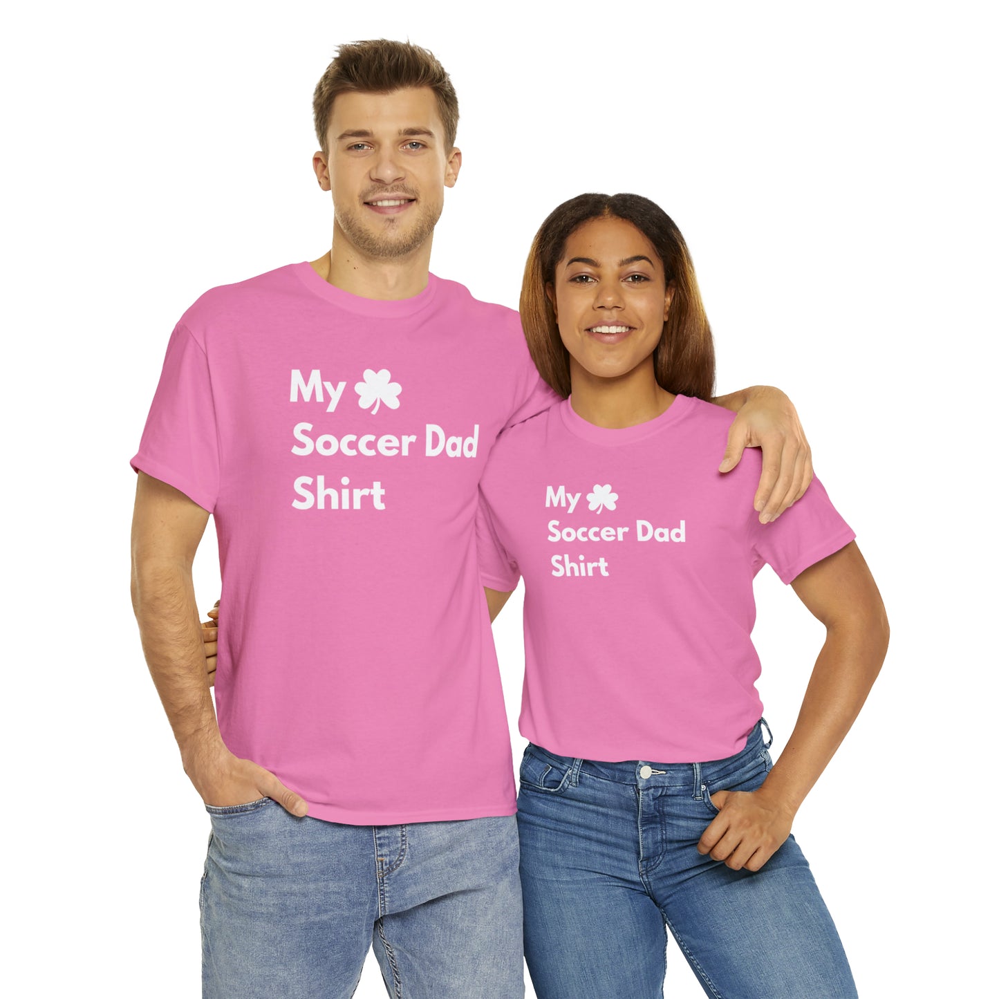 My Lucky Soccer Dad Shirt Heavy Cotton Tee