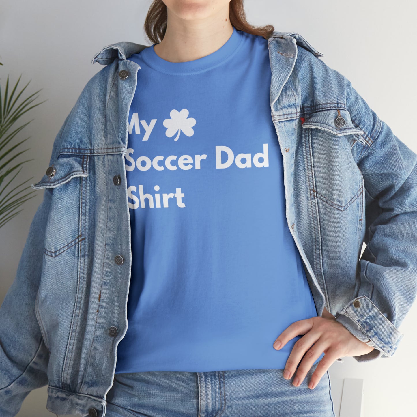My Lucky Soccer Dad Shirt Heavy Cotton Tee