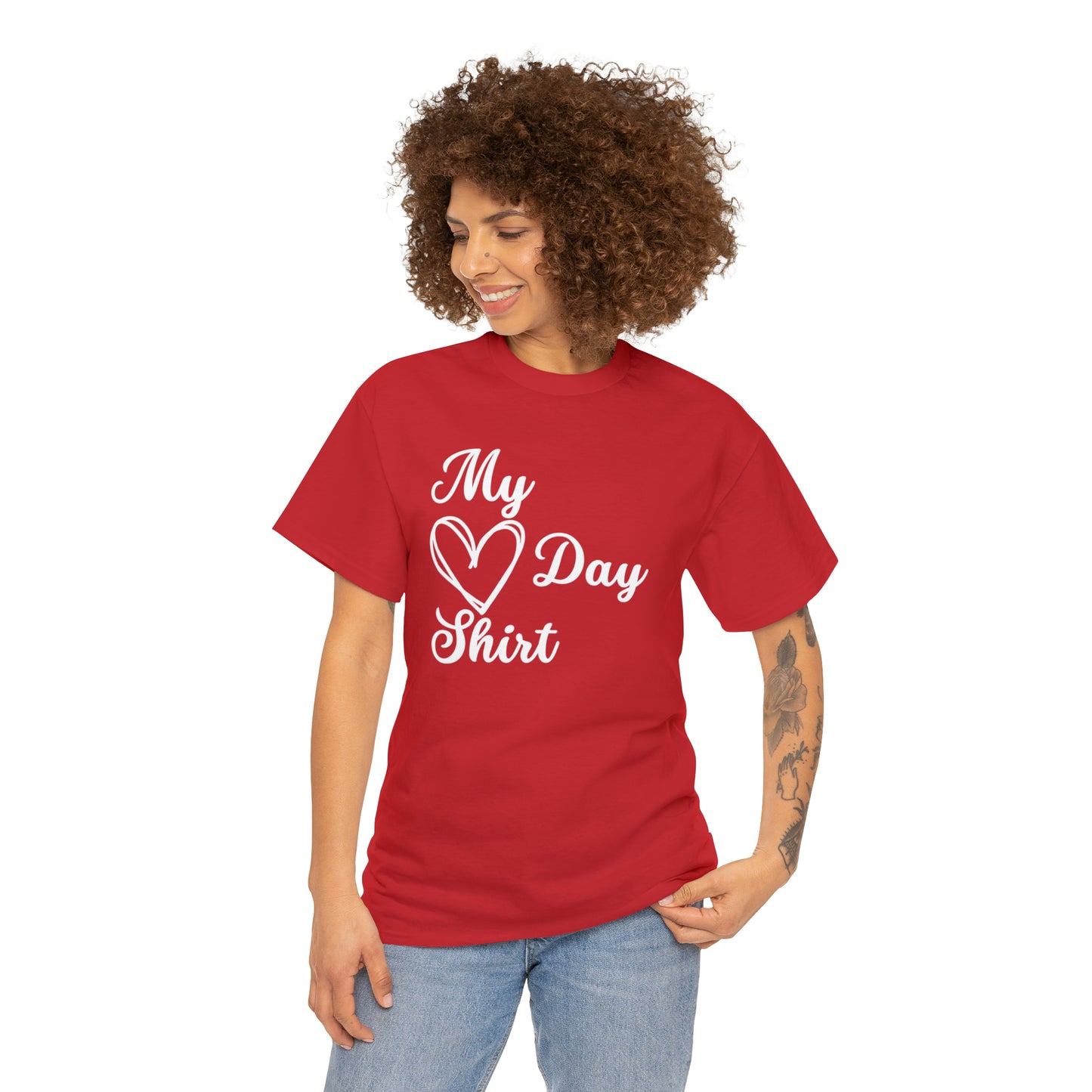 My Heart Day Shirt Heavy Cotton Tee