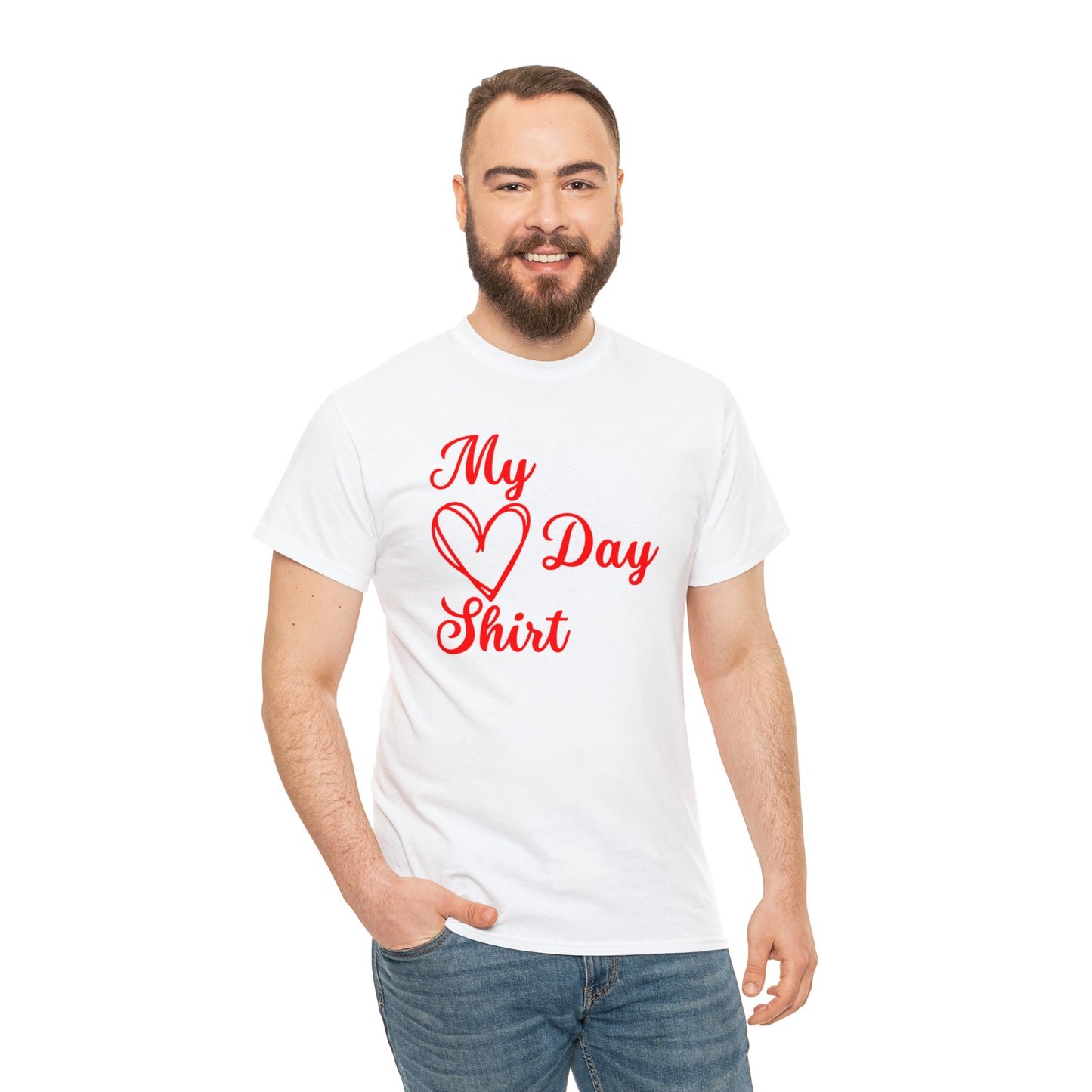 My Heart Day Shirt Heavy Cotton Tee