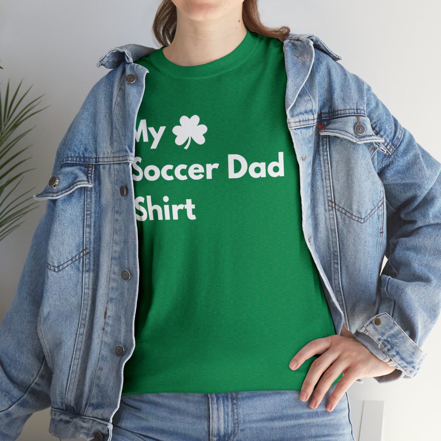 My Lucky Soccer Dad Shirt Heavy Cotton Tee