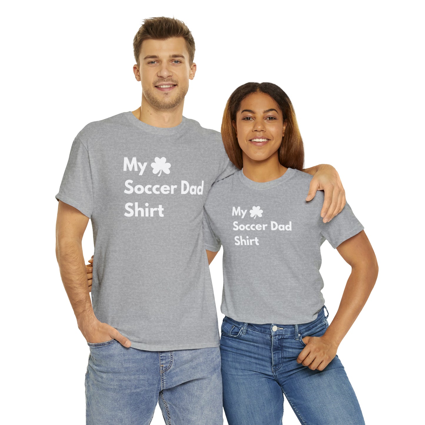 My Lucky Soccer Dad Shirt Heavy Cotton Tee