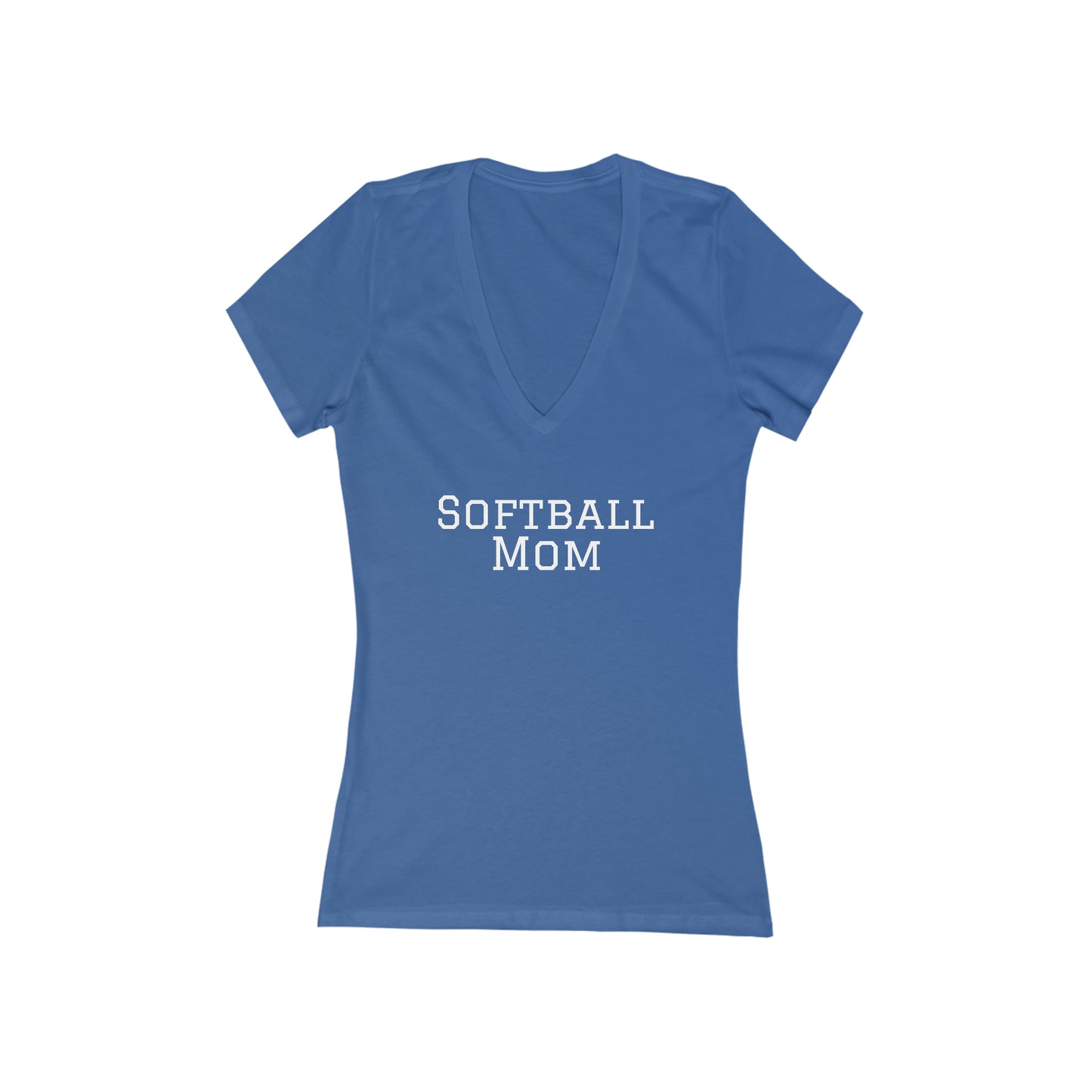 Softball Mom Jersey Short Sleeve Deep V-Neck Tee