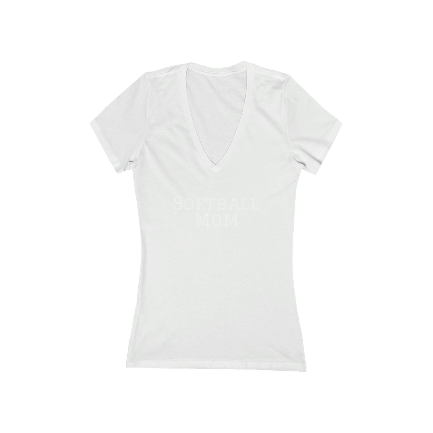 Softball Mom Jersey Short Sleeve Deep V-Neck Tee