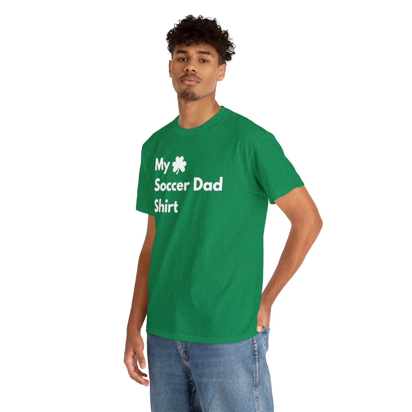 My Lucky Soccer Dad Shirt Heavy Cotton Tee