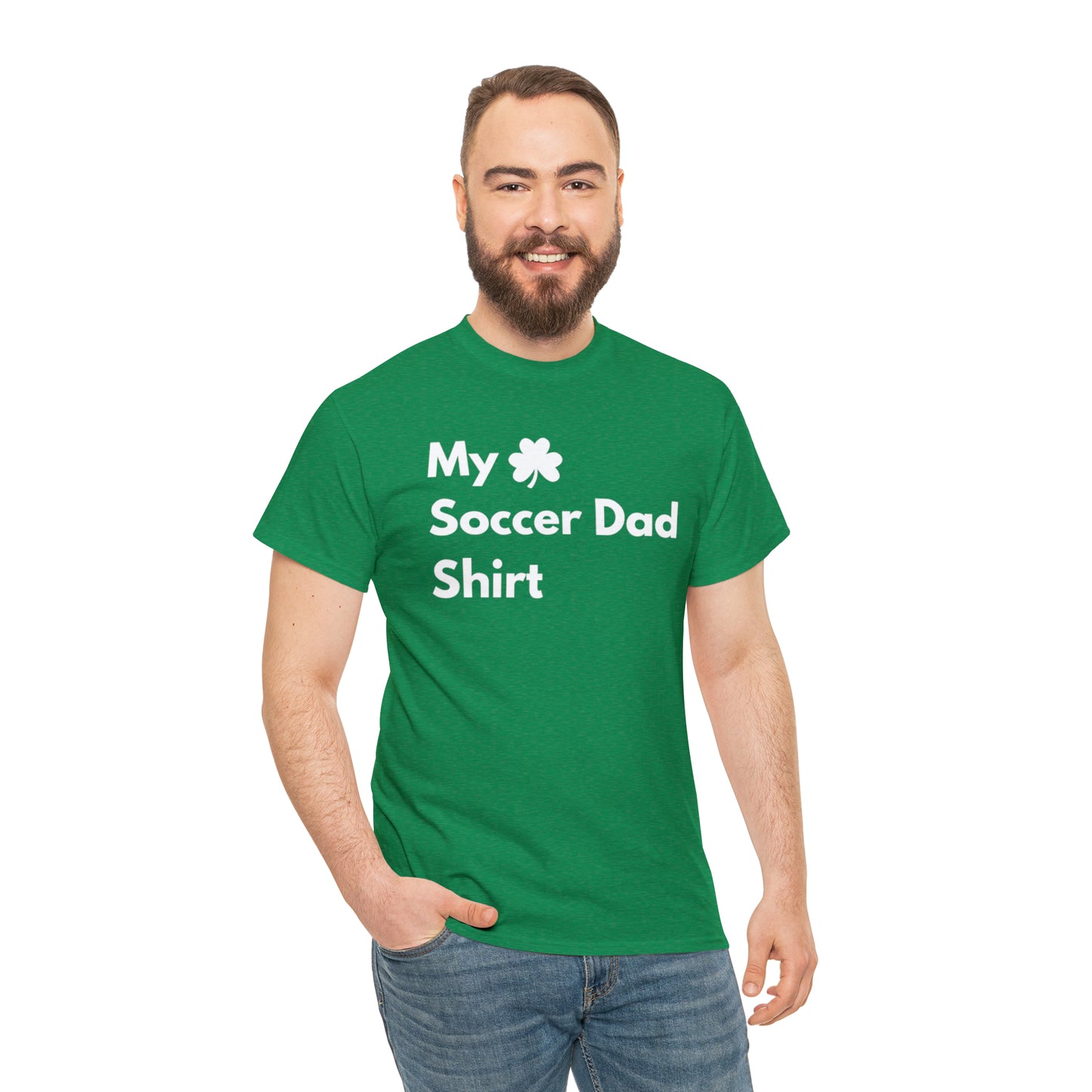 My Lucky Soccer Dad Shirt Heavy Cotton Tee