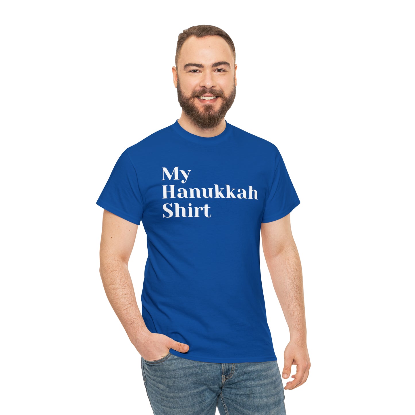 My Hanukkah Shirt Heavy Cotton Tee