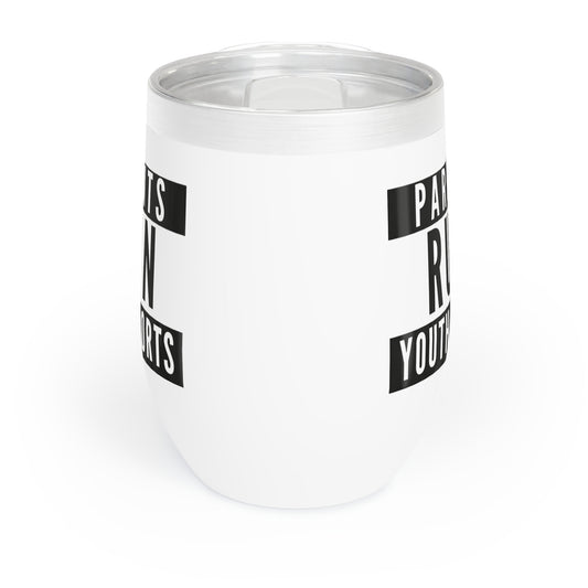 Chill Wine Tumbler - Fun & Functional Insulated Mug, Perfect for Parents, Cheers, Gift Idea, Outdoor Gatherings