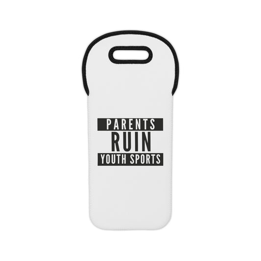 Parents Ruin Youth Sports Wine Tote Bag, Funny Gift for Sports Parents, Wine Carrier for Game Days, Sports Event Essentials, Unique Wine Bag
