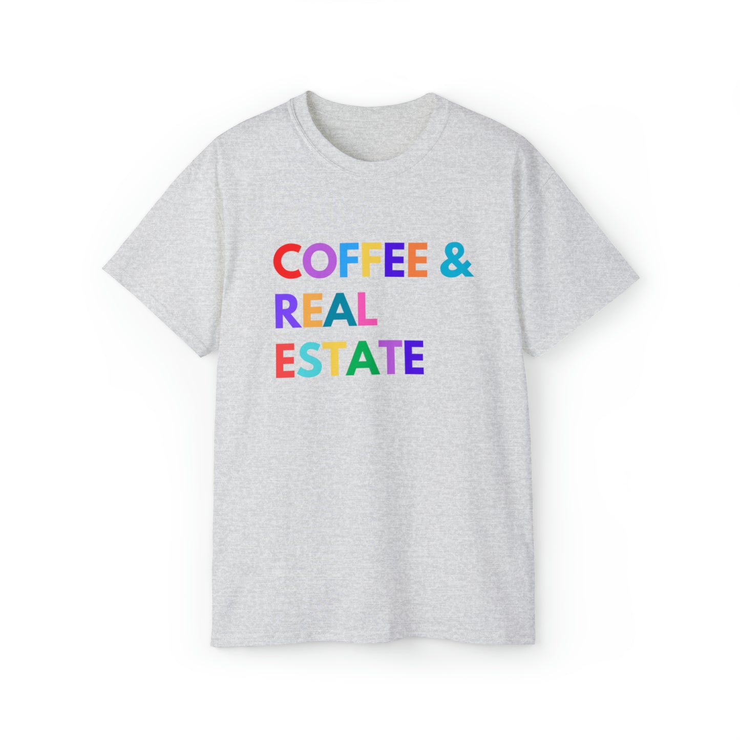 Coffee & Real Estate Block Unisex Ultra Cotton Tee