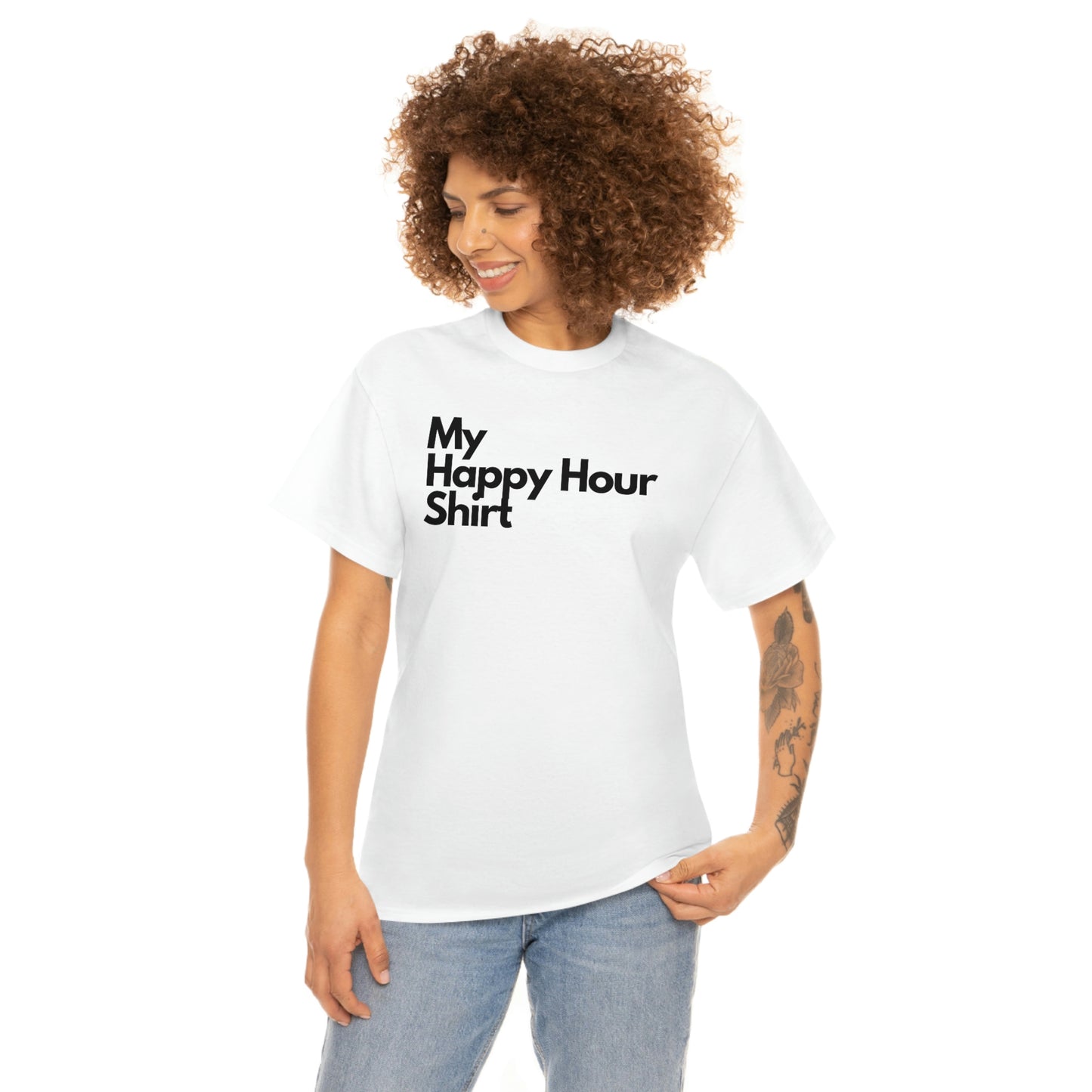 My Happy Hour Shirt Heavy Cotton Tee