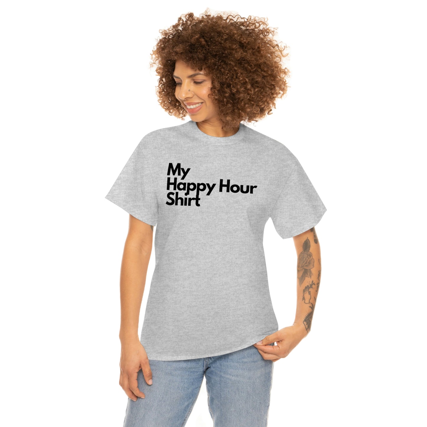 My Happy Hour Shirt Heavy Cotton Tee